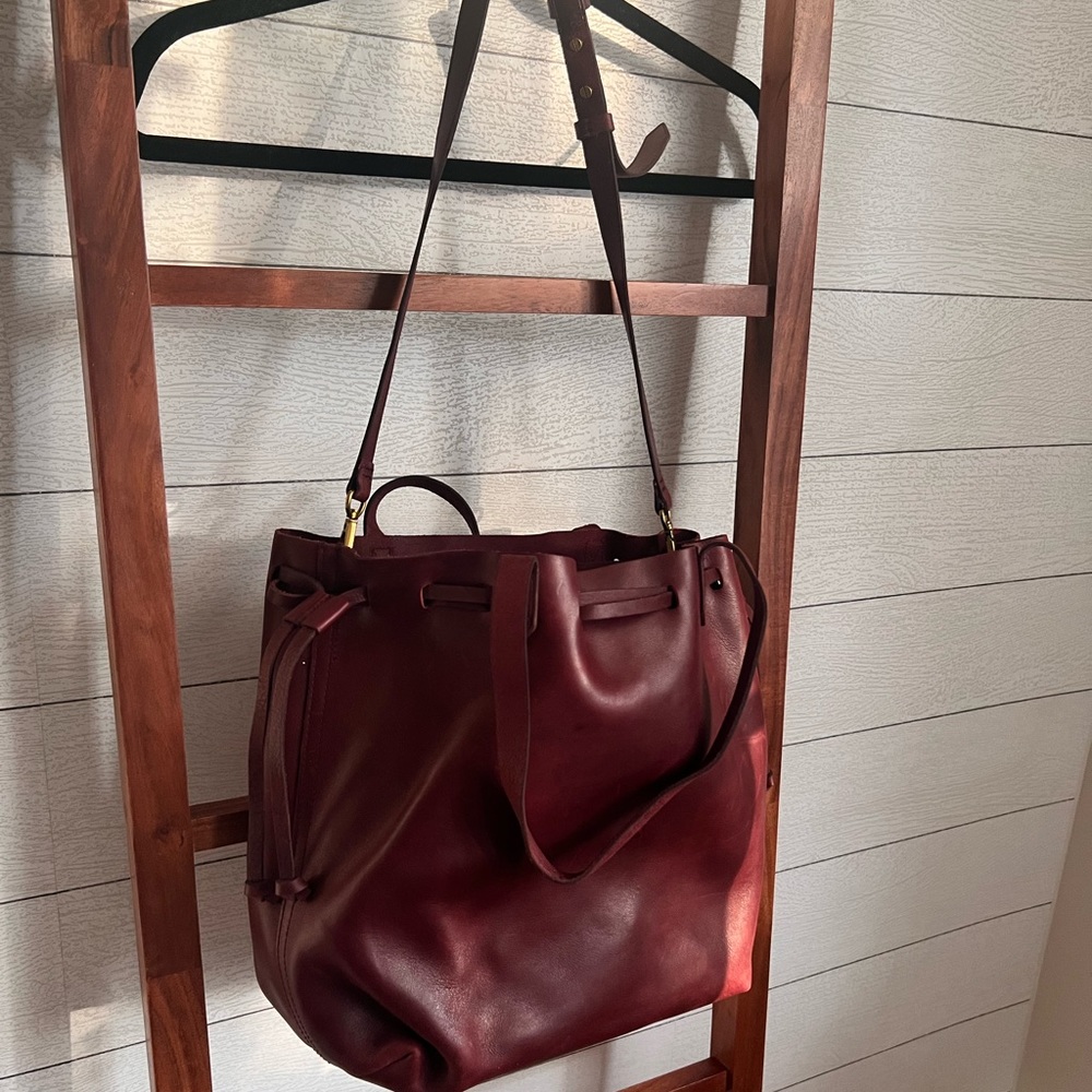 Madewell drawstring bucket bag